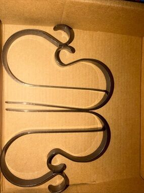 Decorative Black Metal Wall Hooks - Black